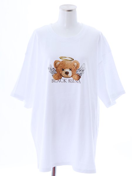 画像14: 【即日発送】エンジェルベアプリントTシャツ (14)
