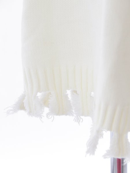 画像15: ハイネックダメージニットトップス (15)