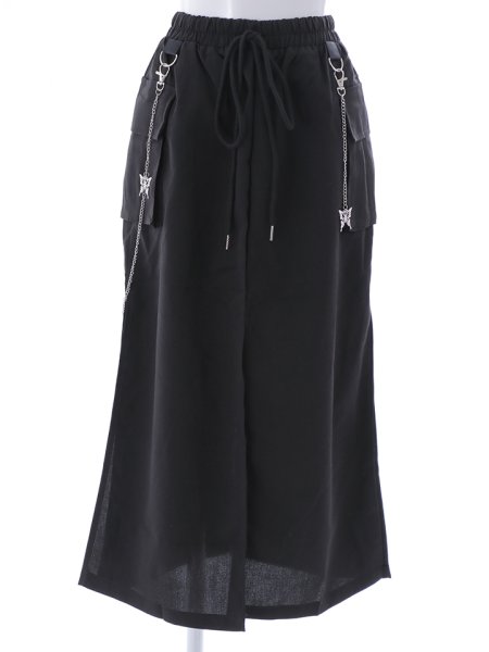 画像8: バタフライチェーンスリットスカート (8)