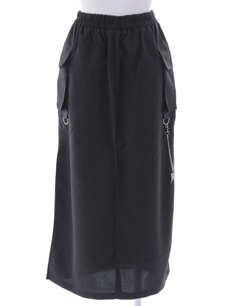 画像9: バタフライチェーンスリットスカート (9)