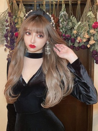Riina couture[値下げしました] リップル加工ギャザーミニワンピース - Riina couture