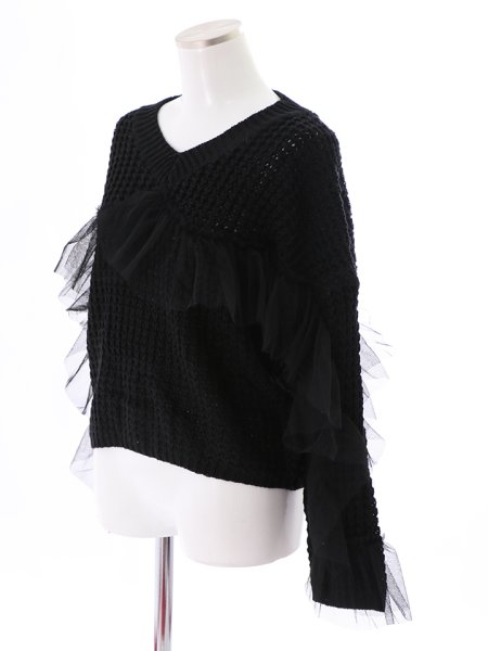 画像13: チュールフリルニット (13)