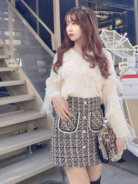 画像10: チュールフリルニット (10)