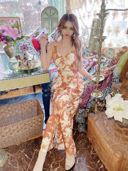 画像3: ボタニカルプリントオールインワン (3)