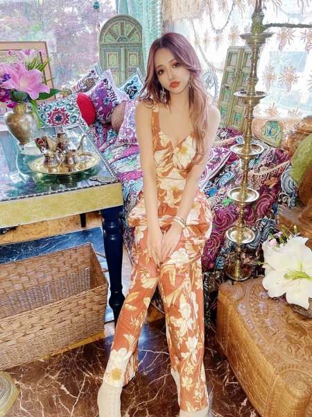 画像8: ボタニカルプリントオールインワン (8)