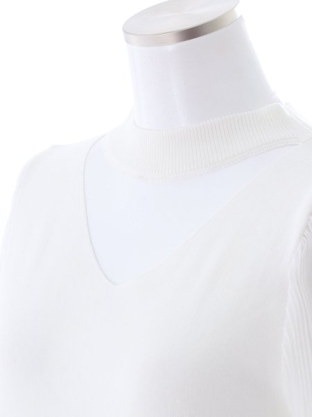 画像14: デコルテカットプリーツスリーブトップス (14)