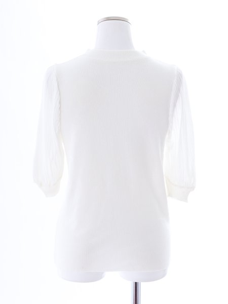 画像12: デコルテカットプリーツスリーブトップス (12)