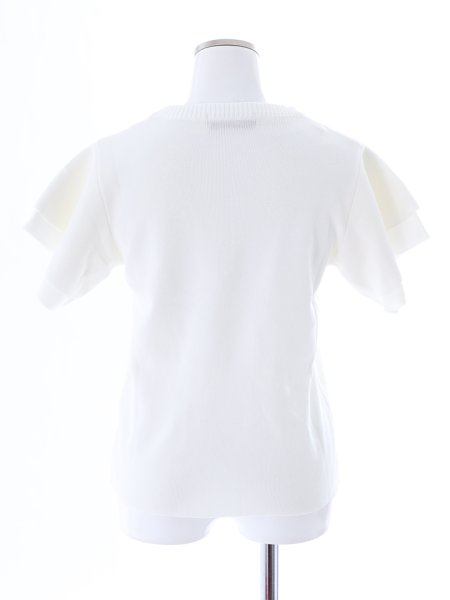 画像16: フリルパフサマーニットトップス (16)