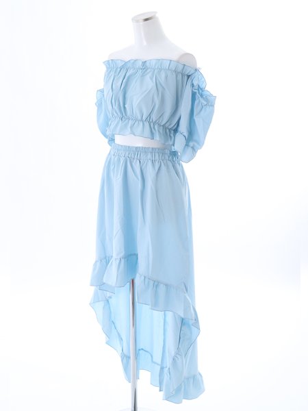 画像14: フリルフィッシュテールスカートセットアップ (14)