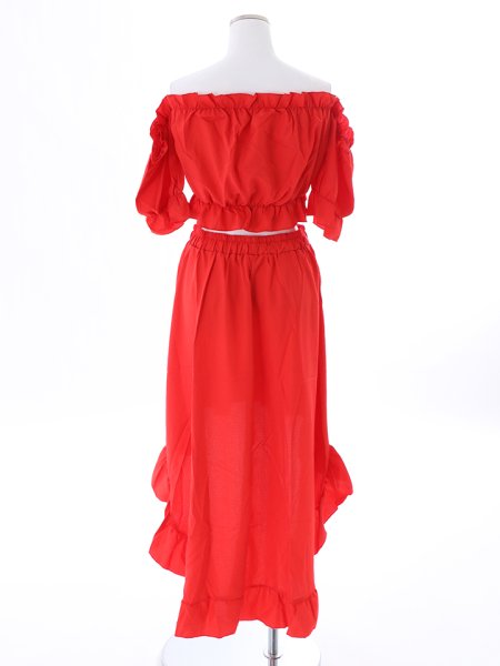 画像13: フリルフィッシュテールスカートセットアップ (13)