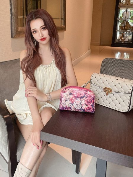 画像2: パールストラップキャミソールトップス (2)