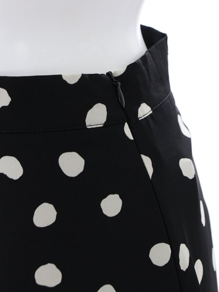 画像17: スリットフリルシフォンドットスカート (17)