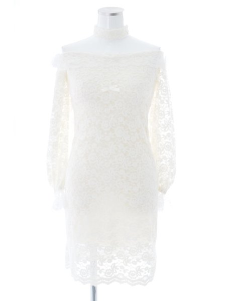 画像9: フラワーレースタイトワンピース (9)