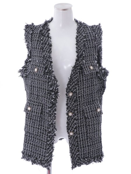 画像11: ベルト付ツイードベスト (11)