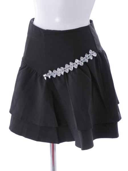 画像10: 【即日発送】ワンサイドビジュースカートパンツ (10)