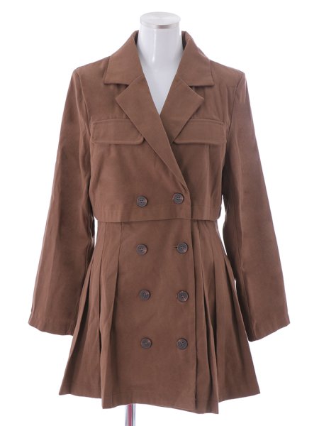 画像18: ミニ丈トレンチコート (18)