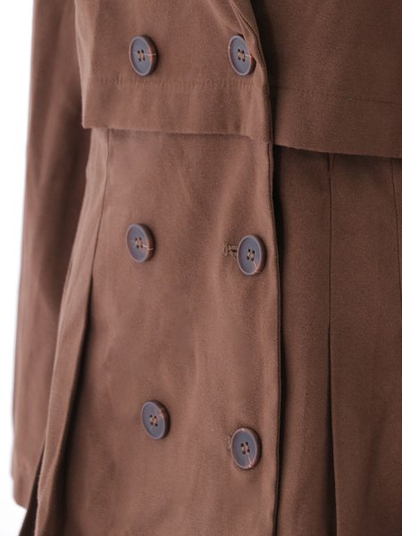 画像16: ミニ丈トレンチコート (16)
