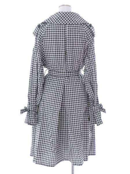 画像8: ギンガムチェックトレンチコート (8)