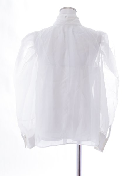 画像10: オーガンジーリボンブラウス (10)