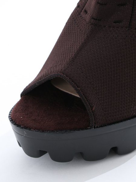 画像15: オープントゥメッシュニットサンダル (15)