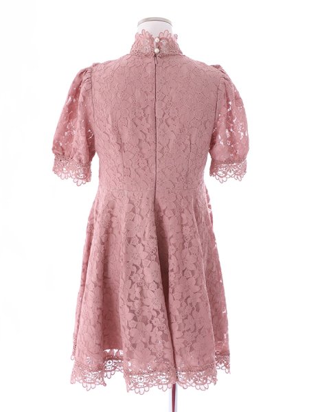 画像17: 【姉ageha9月号掲載】【値下げ!!】フラワーレースフレアショートスリーブミニワンピース (17)