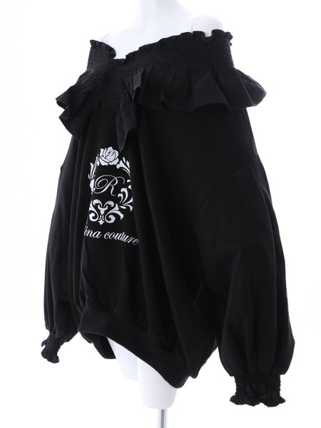 画像14: BIGフリルVネックトレーナー (14)