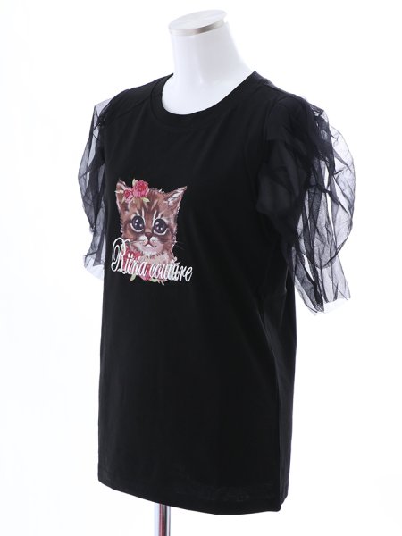 画像15: ローズキャットTシャツ (15)
