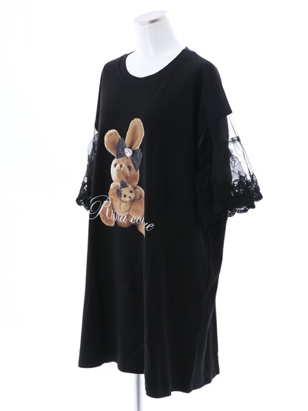 画像8: リボンバニーTシャツワンピース (8)