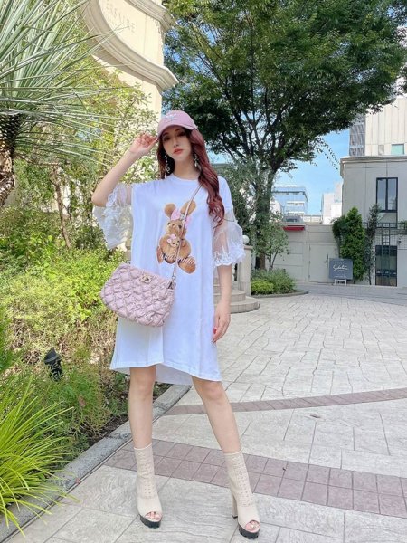 画像12: リボンバニーTシャツワンピース (12)