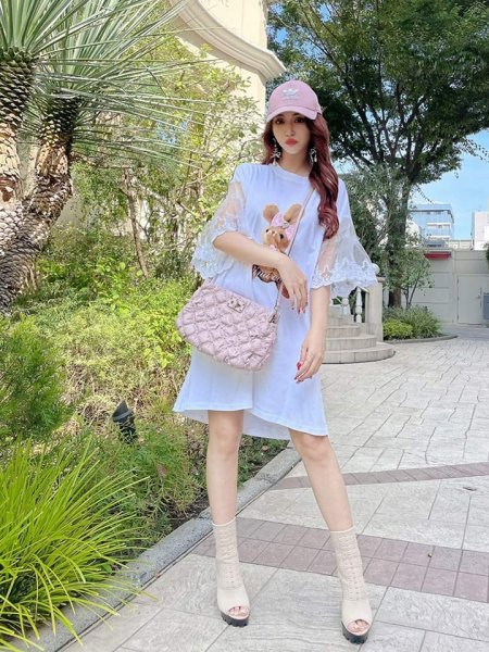 画像14: リボンバニーTシャツワンピース (14)