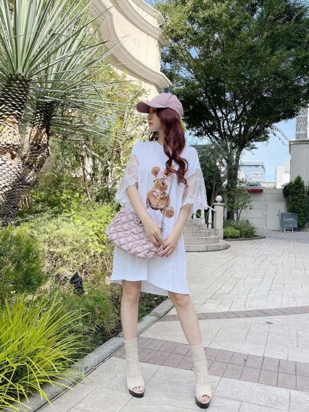 画像17: リボンバニーTシャツワンピース (17)