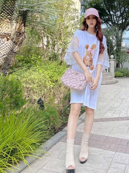 画像18: リボンバニーTシャツワンピース (18)