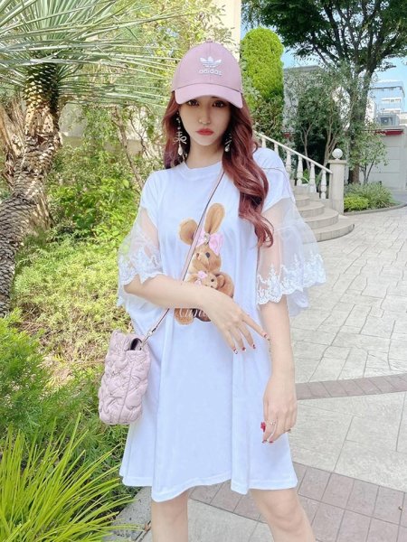 画像13: リボンバニーTシャツワンピース (13)