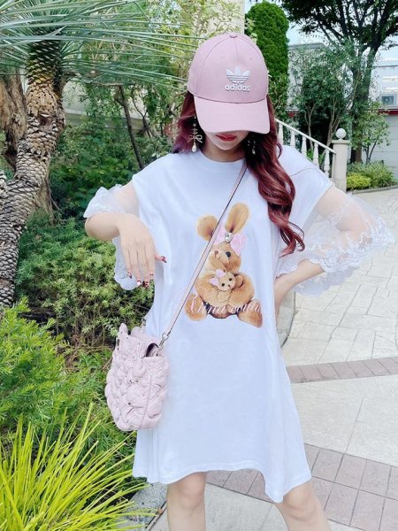 画像19: リボンバニーTシャツワンピース (19)