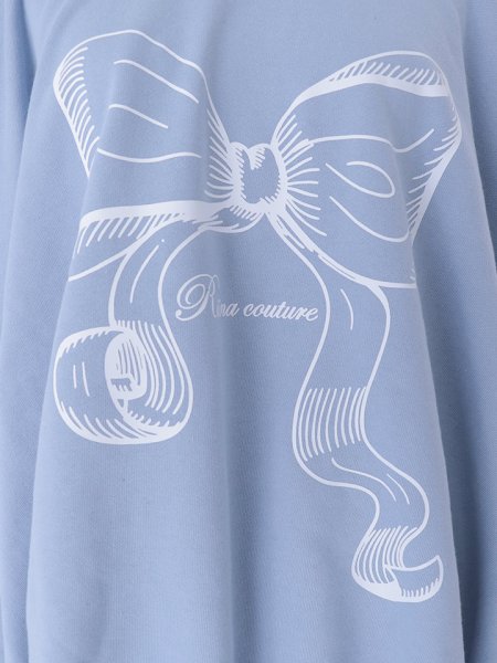 画像19: 【即日発送】リボンプリントパーカー (19)