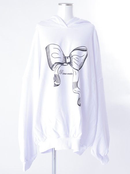 画像21: 【即日発送】リボンプリントパーカー (21)