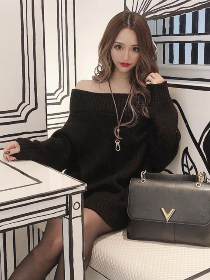 値下げ オフショルニットワンピース Riina Couture 値下げ オフショルニットワンピース Riina Couture