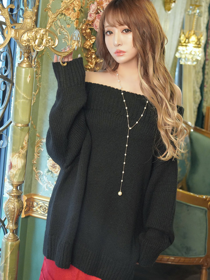 オフショルニットワンピース Riina Couture オフショルニットワンピース Riina Couture